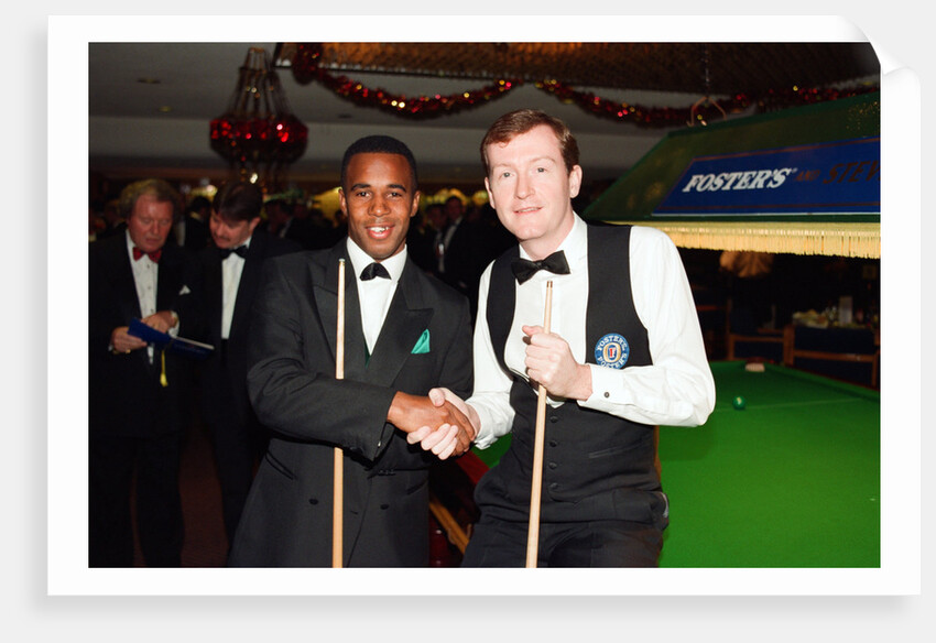 Steve Davis visits Courage brewery, 1995 by Staff