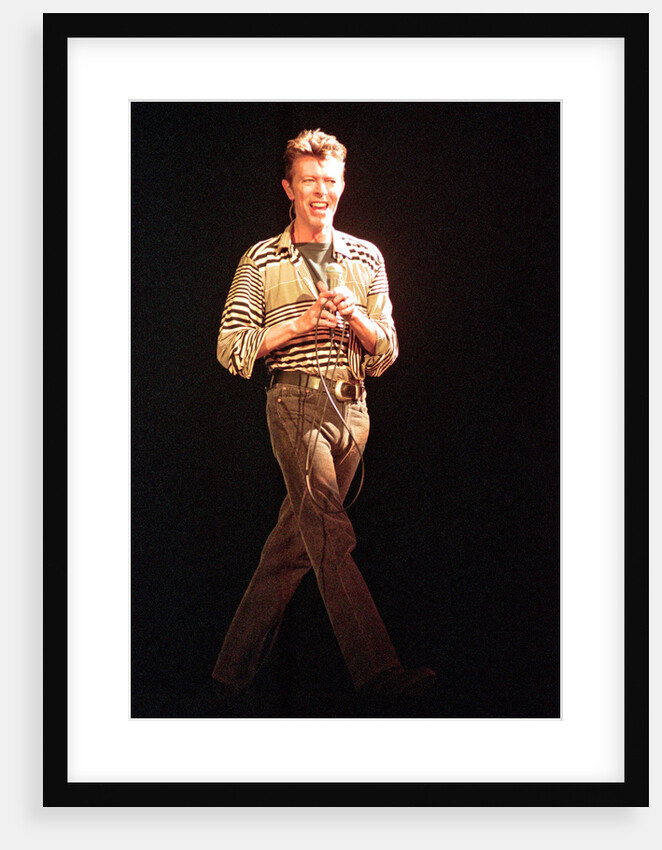 David Bowie performing at The Big Twix Mix concert at The Birmingham NEC. by Staff