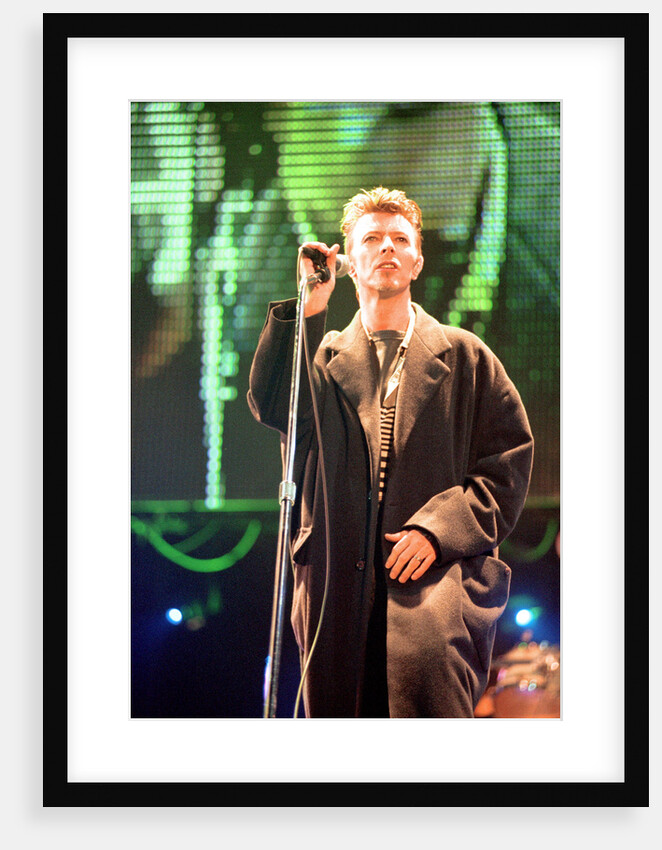 David Bowie performing at The Big Twix Mix concert at The Birmingham NEC. by Staff