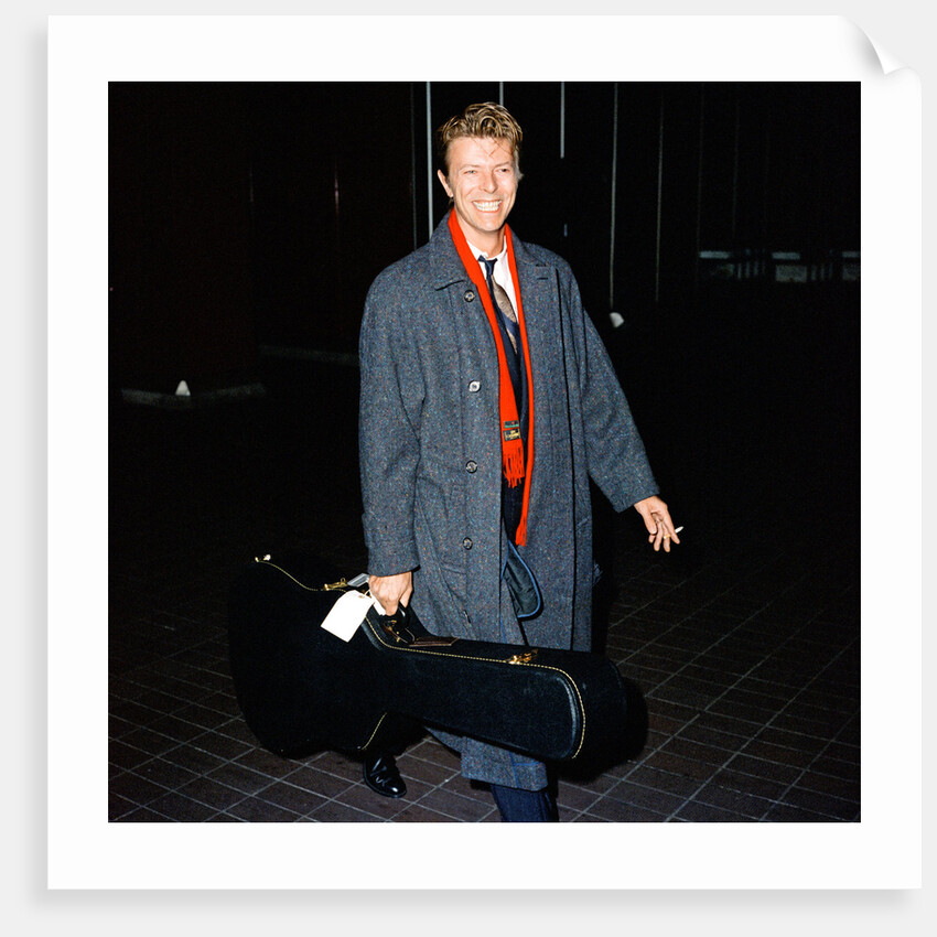 David Bowie at London Airport. by Crawshaw