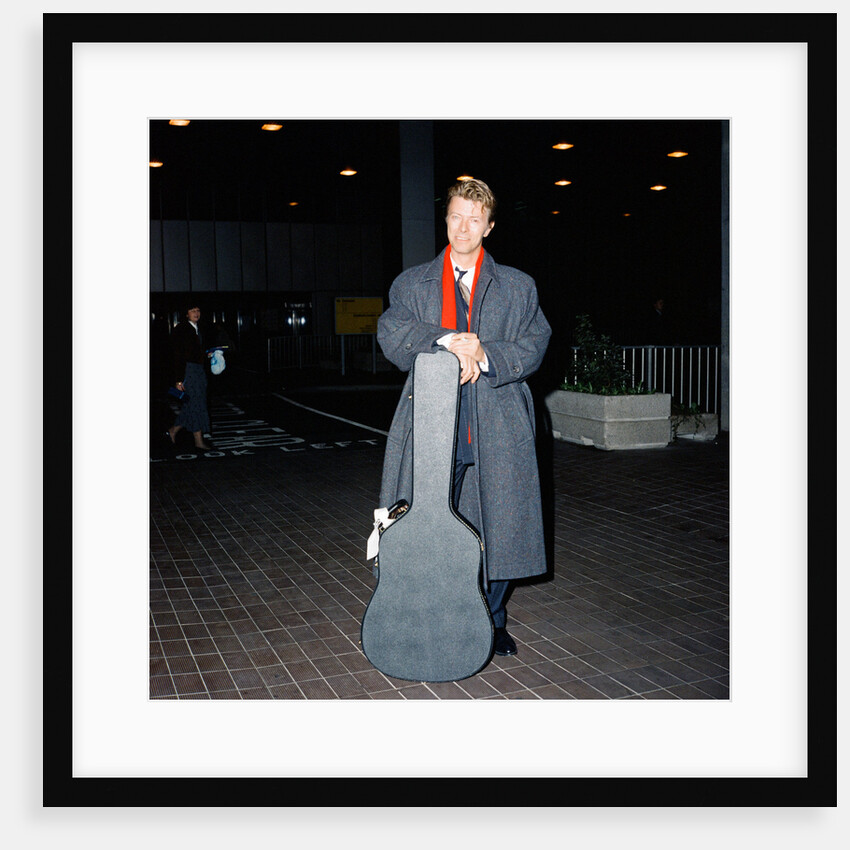 David Bowie at London Airport. by Crawshaw
