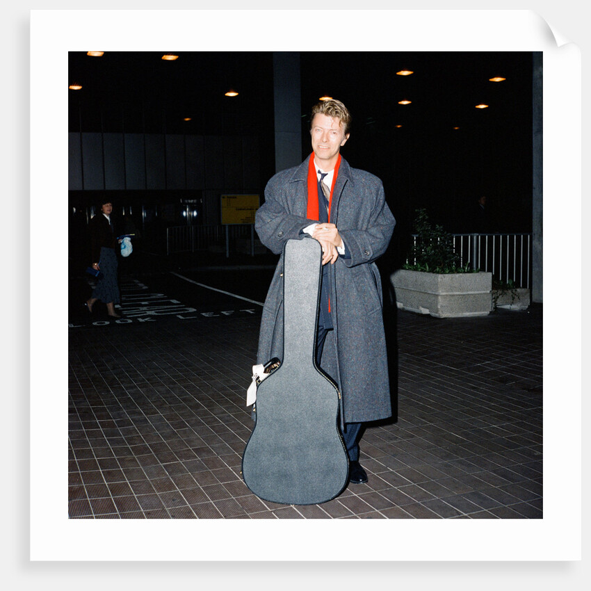 David Bowie at London Airport. by Crawshaw