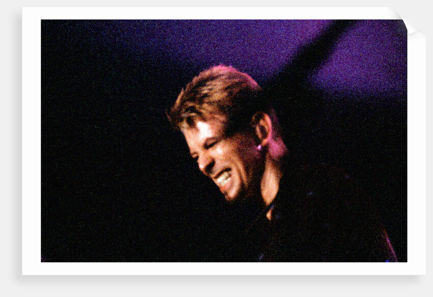 David Bowie performing on stage at The Barrowlands in Glasgow. Scotland. by John Gunion