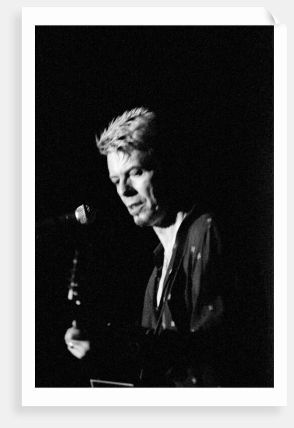 David Bowie performing on stage at The Barrowlands in Glasgow. Scotland. by John Gunion