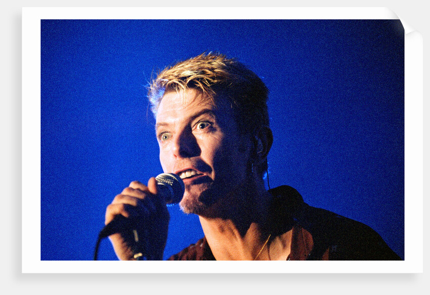 David Bowie performing on stage at The Barrowlands in Glasgow. Scotland. by John Gunion