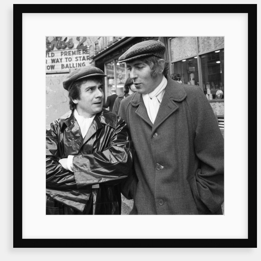 Peter Cook and Dudley Moore as "Pete and Dud' by Michael Brennan