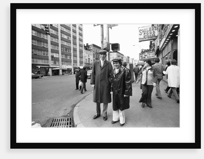 Peter Cook and Dudley Moore as "Pete and Dud' by Michael Brennan