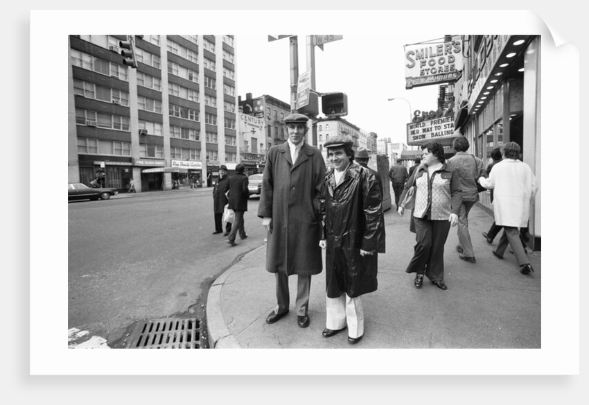 Peter Cook and Dudley Moore as "Pete and Dud' by Michael Brennan