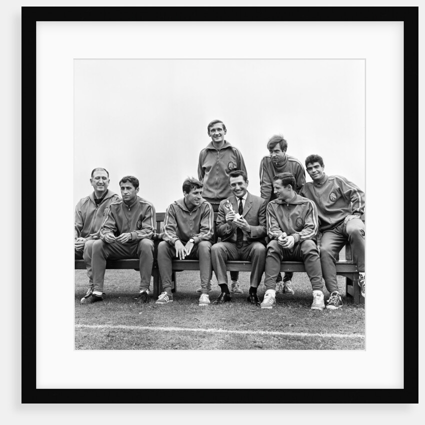 Spanish team in Birmingham, 1966 World Cup by Gerry Armes