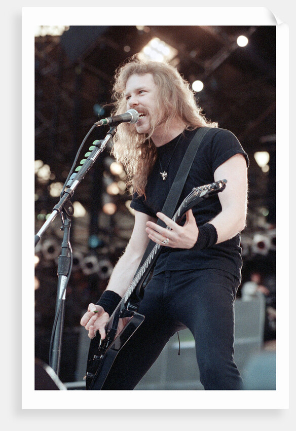 Metallica on stage, 1992 by Nigel Wright