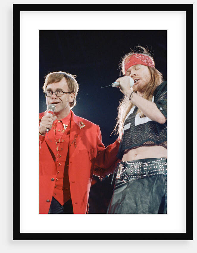 Guns N' Roses on stage, 1992 by Nigel Wright