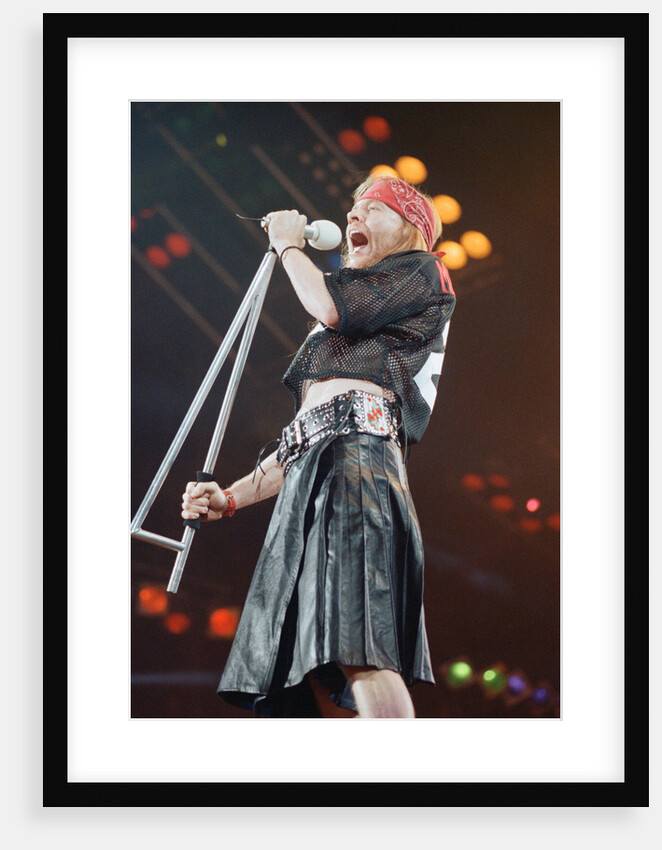 Guns N' Roses on stage, 1992 by Nigel Wright