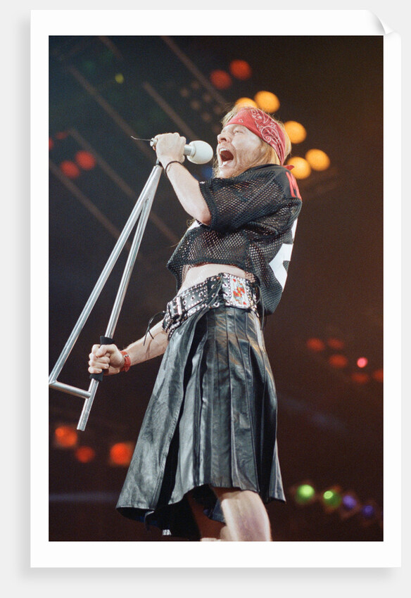 Guns N' Roses on stage, 1992 by Nigel Wright