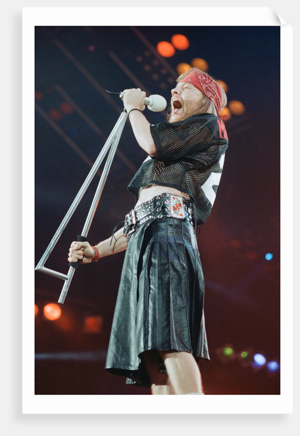 Guns N' Roses on stage, 1992 by Nigel Wright