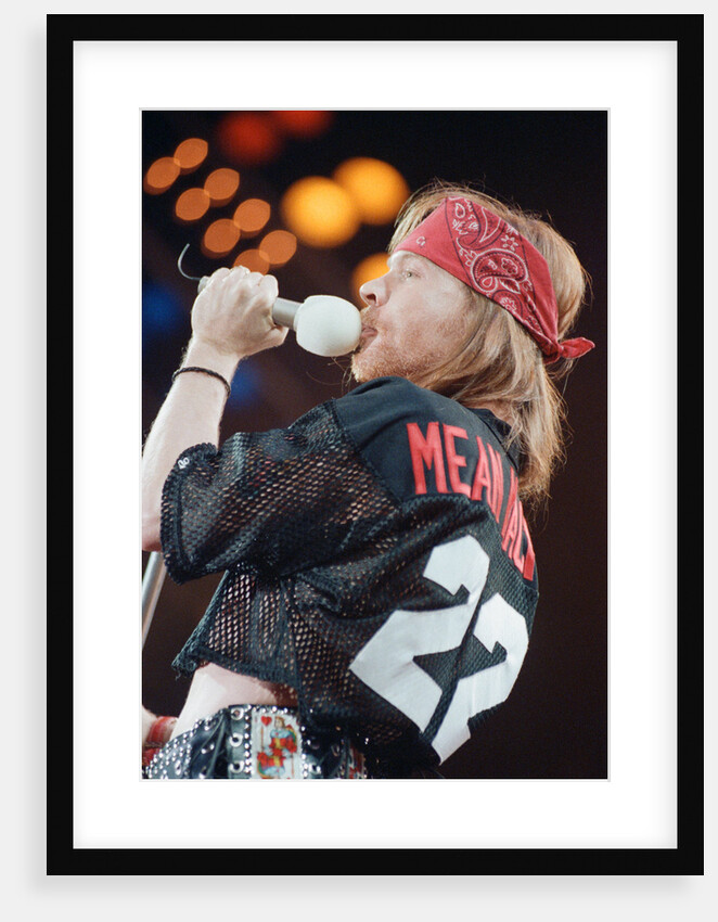 Guns N' Roses on stage, 1992 by Nigel Wright