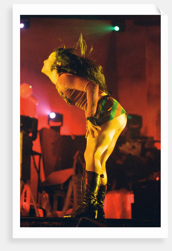 Backing dancer performing on stage by Richard Nelmes