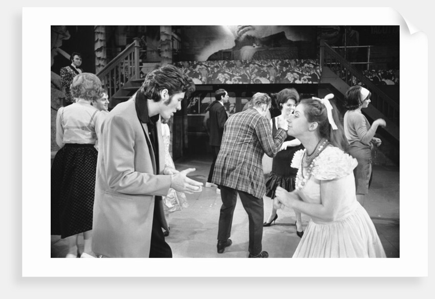 Richard Gere as Danny Zuko on stage by Morgan
