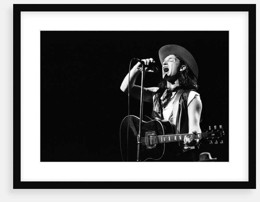 U2 performing at the NEC 1987 by Reavenall