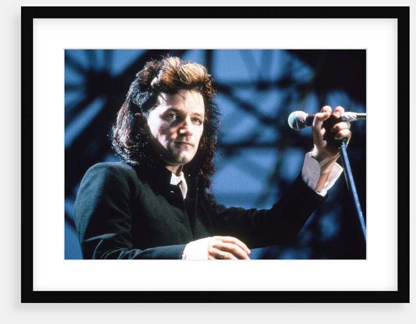 U2 at  Glasgow airport 1987 by Anonymous
