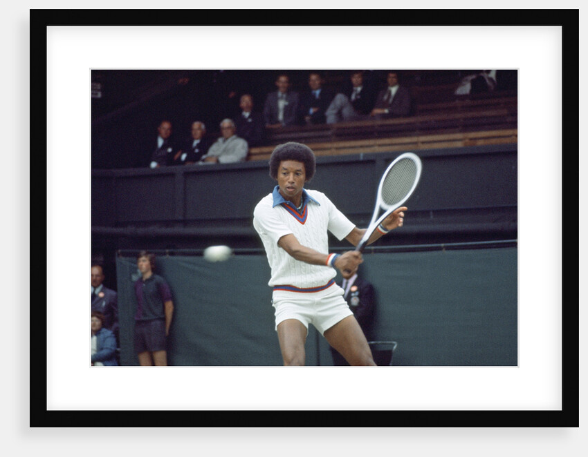 Arthur Ashe Wimbledon 1975 by J. Dempsie