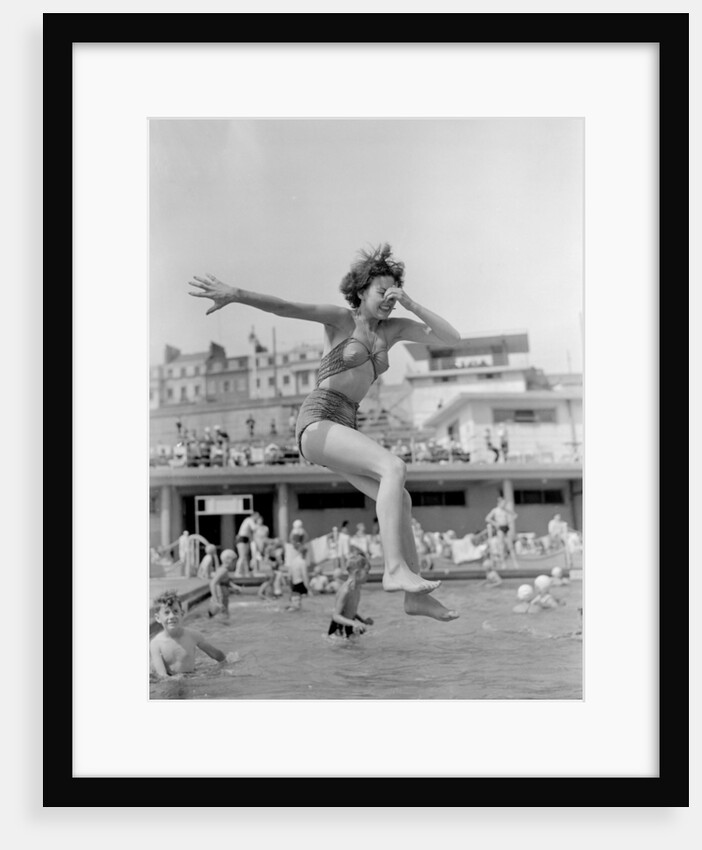 Janet Hamilton takes the plunge at Brighton's outdoor swimming pool by Staff Staff