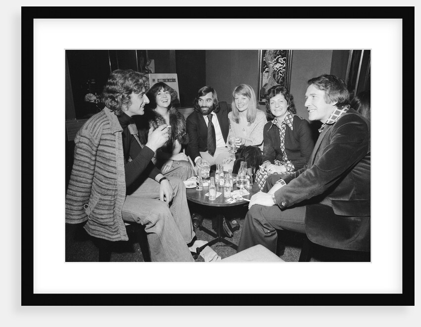 George Best with friends at his night club Slack Alice in Manchester by Swindles