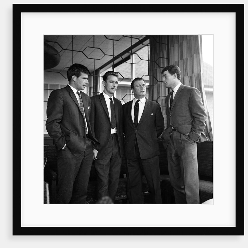 Sunderland footballers Stan Anderson, Brian Clough, Eddie Waring and Charlie Hurley by Anonymous