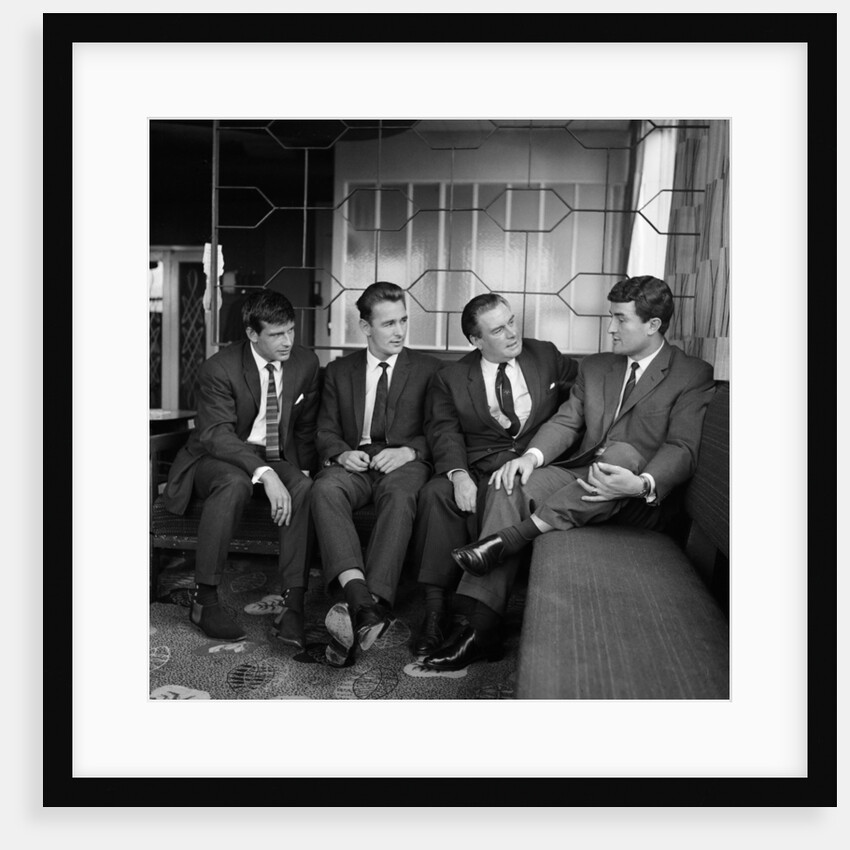 Sunderland footballers Stan Anderson, Brian Clough, Eddie Waring and Charlie Hurley by Anonymous