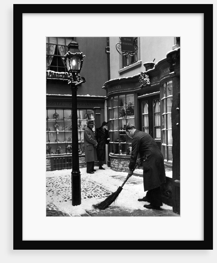 Cobbled street of Tudor and Victorian York shops in the Castle Museum, York by Maclellen SNR