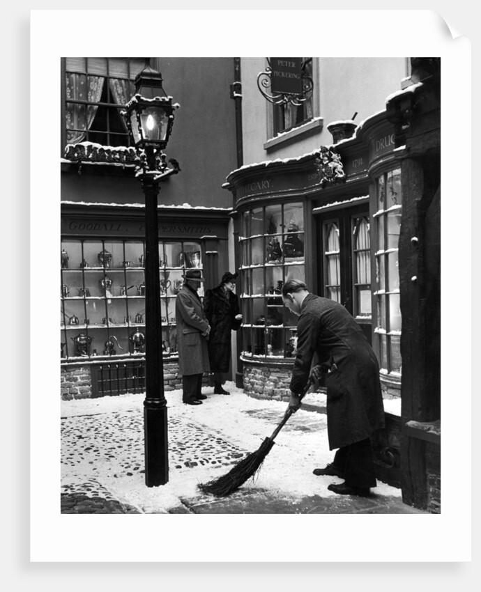 Cobbled street of Tudor and Victorian York shops in the Castle Museum, York by Maclellen SNR