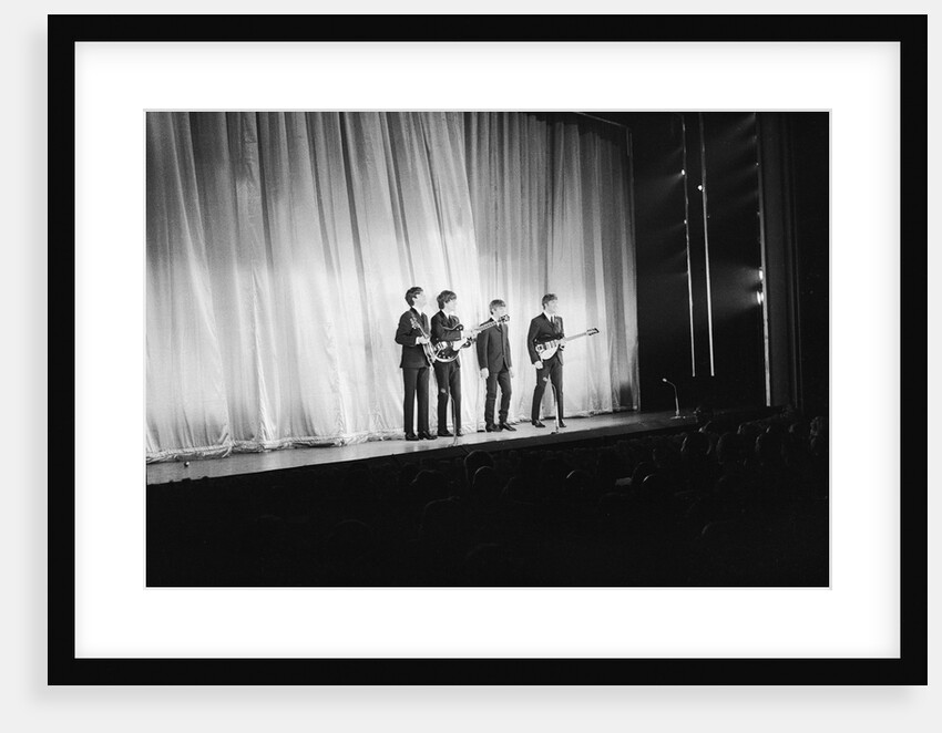 The Beatles performing for the Queen Mother by Reed