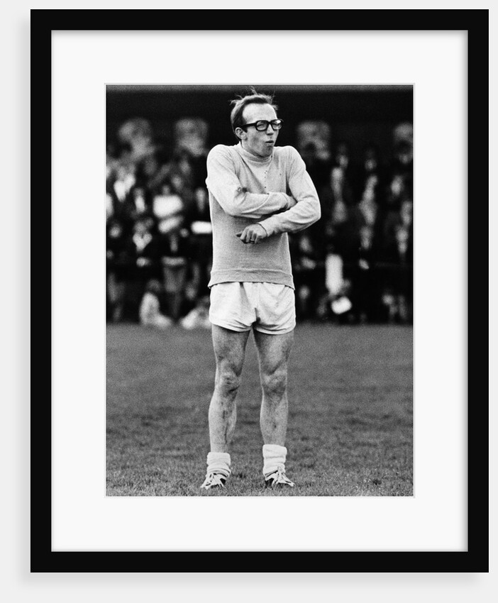 Nobby Stiles refereeing a charity match at Oswestry by Staff