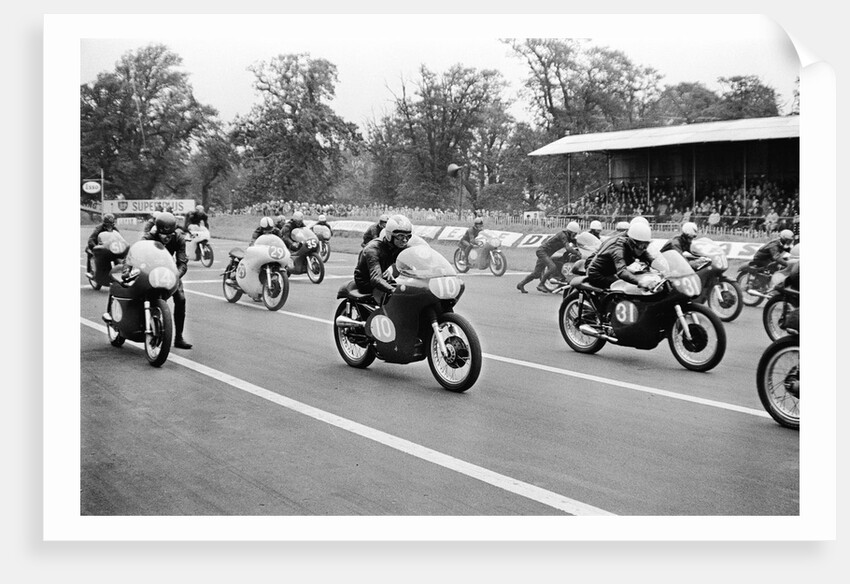 Motor Cycle Racing at oulton Park by Anonymous