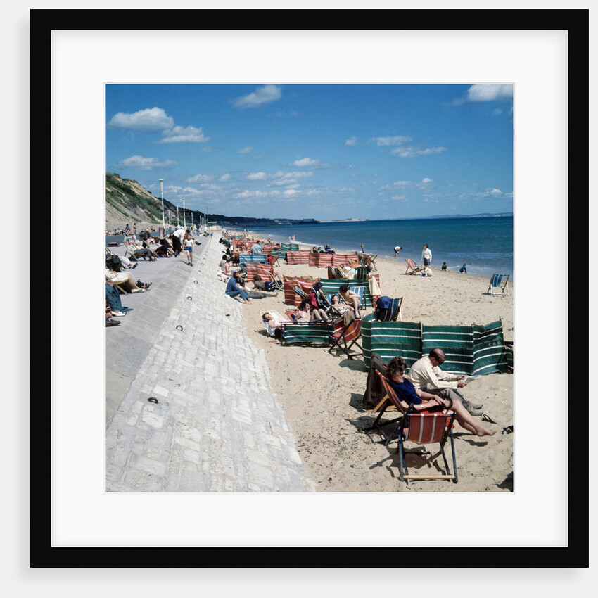 The sea front and beach at Bournemouth by Library