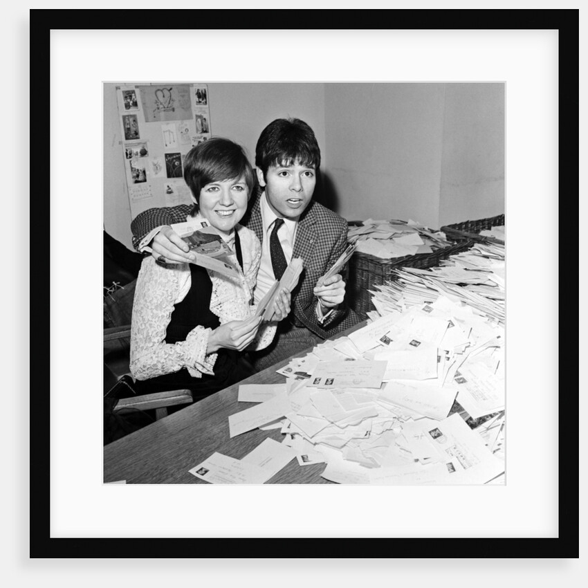 Cliff Richard and Cilla Black counting votes for Britain's song for Eurovision contest by Waters