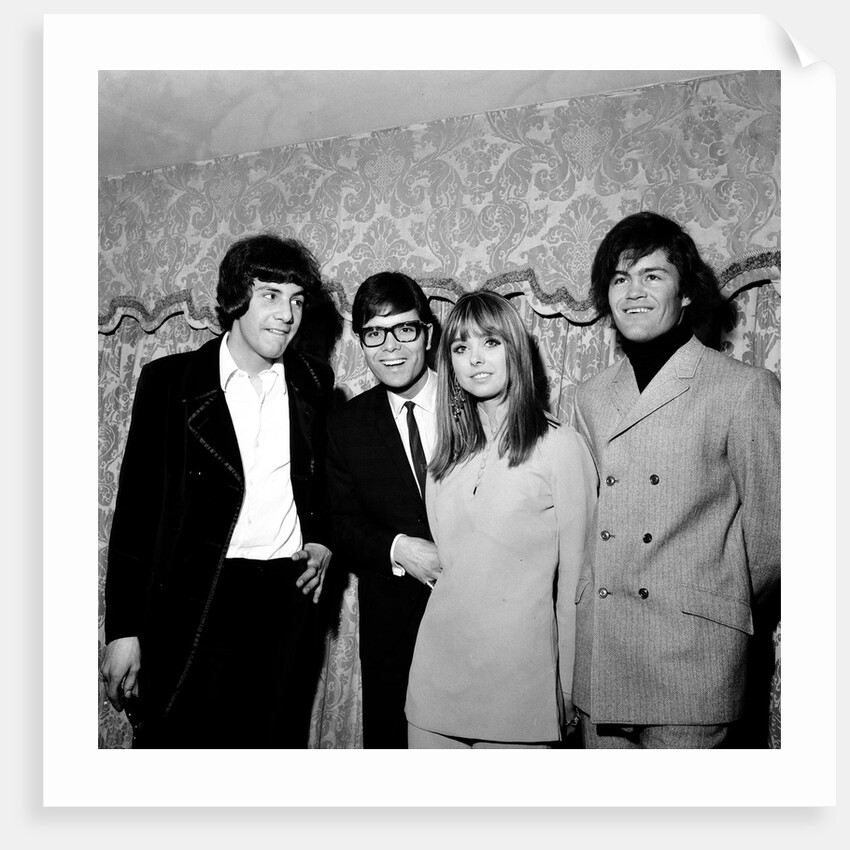 Disc and Music echo "Valentine's day award" Cliff Richard with Twiggy and members of Monkees by Staff