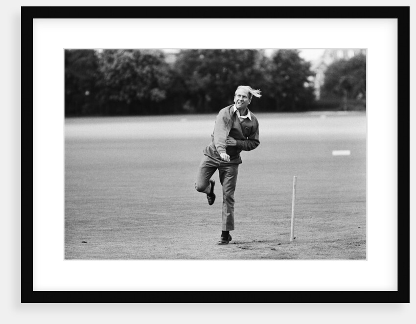 Bobby Charlton relaxes with a game of cricket the day before taking part in the World Cup Final by Anonymous