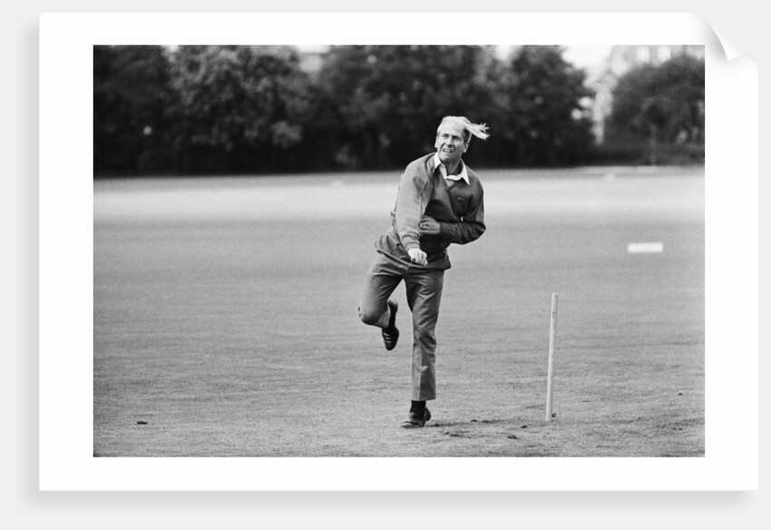 Bobby Charlton relaxes with a game of cricket the day before taking part in the World Cup Final by Anonymous