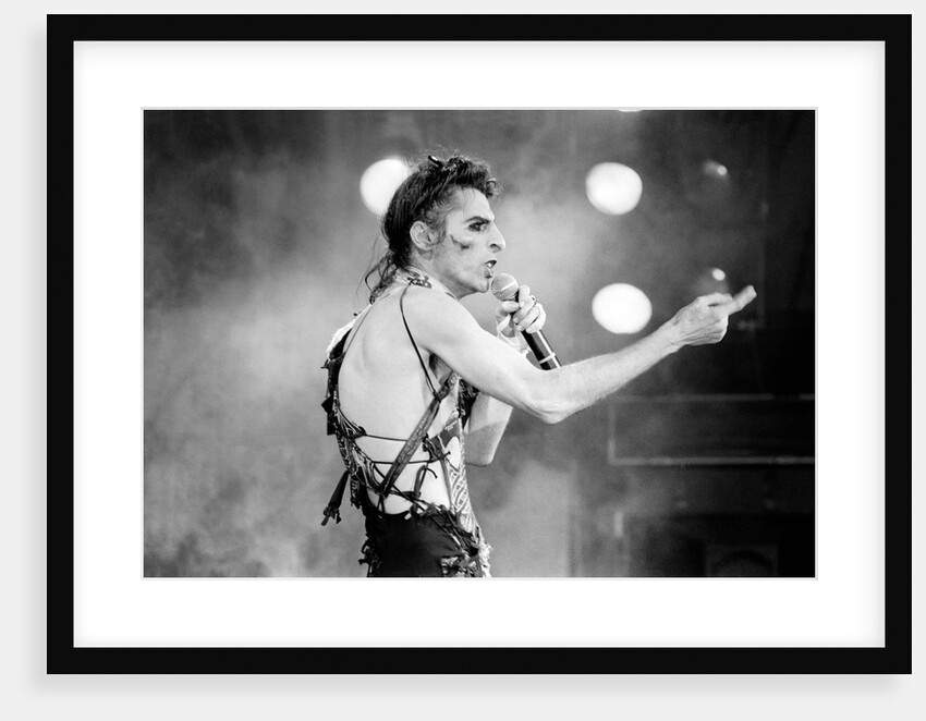 Alice Cooper in concert at the Hammersmith Odeon 1982 by Anonymous