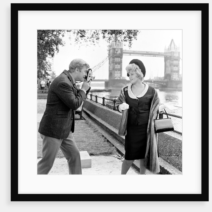 Michael Caine and Shelley Winters filming Alfie by Anonymous
