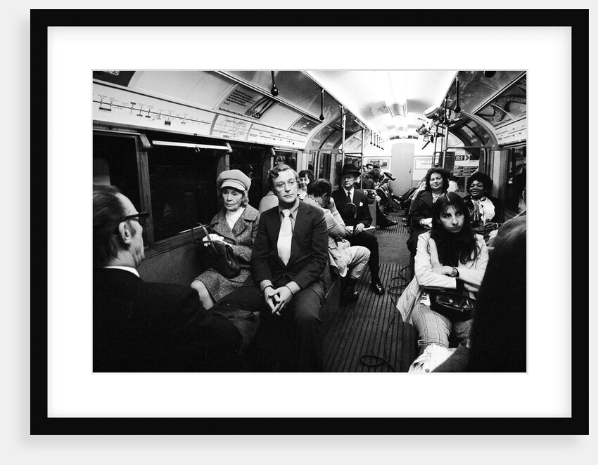 Michael Caine travelling on the underground by Alisdair MacDonald