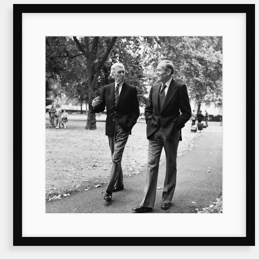 Henry Fonda and James Stewart walking through Grosvenor Square by Anonymous