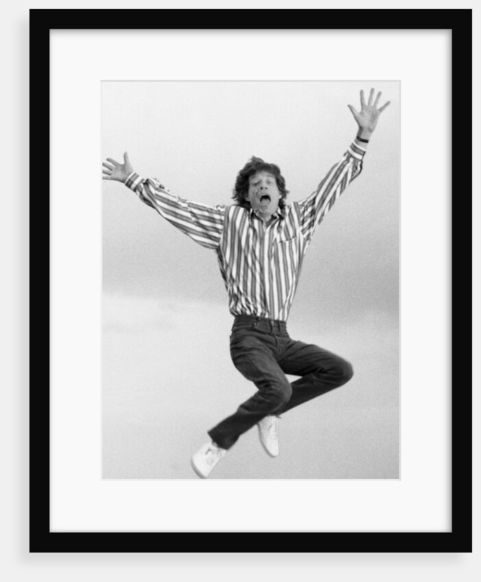 Mick Jagger on the roof of the Daily Mirror building by Anonymous