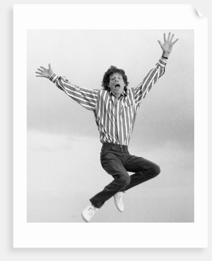 Mick Jagger on the roof of the Daily Mirror building by Anonymous