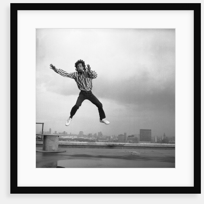 Mick Jagger on the roof of the Daily Mirror building by Anonymous