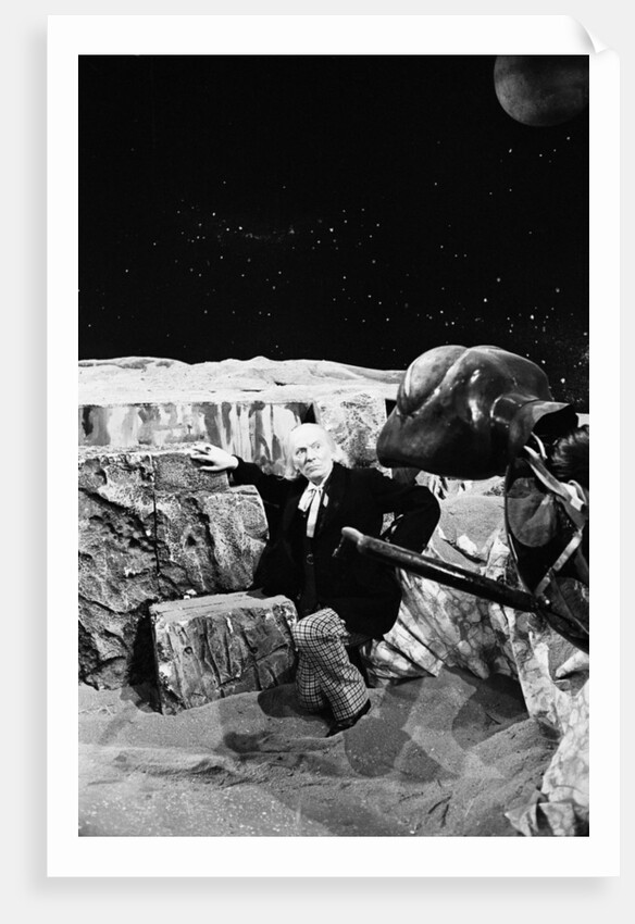 William Hartnell, the first Doctor, during rehearsals at Television Centre by Anonymous