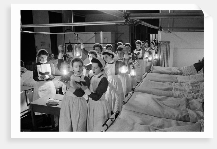 Scenes at Westminster Hospital on Christmas Eve 1940 by George Greenwell