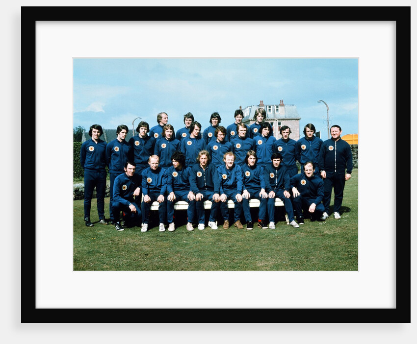 Scottish Football team photo 1974 by Anonymous