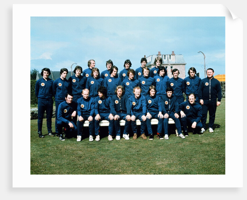 Scottish Football team photo 1974 by Anonymous