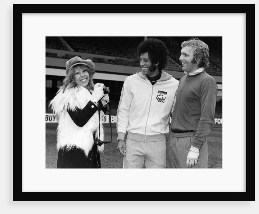 Bobby Moore enjoying a pleasant reunion with Carlos Alberto by Anonymous